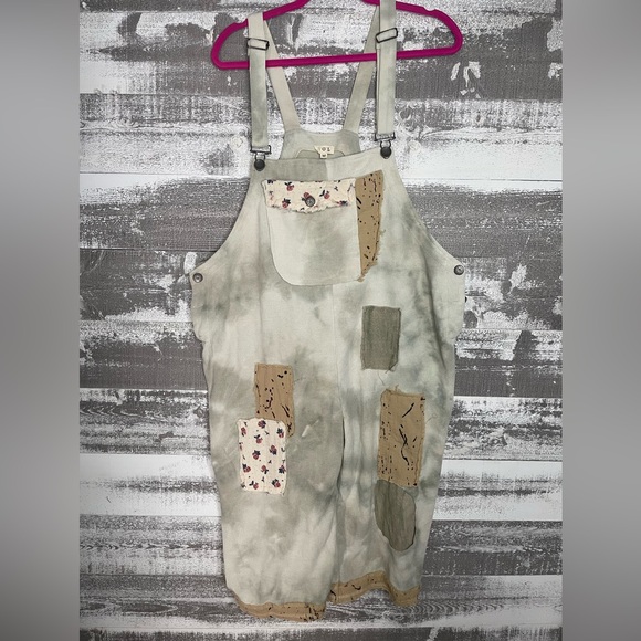 POL Ribbed Knit Crop Overalls - Picture 3 of 12